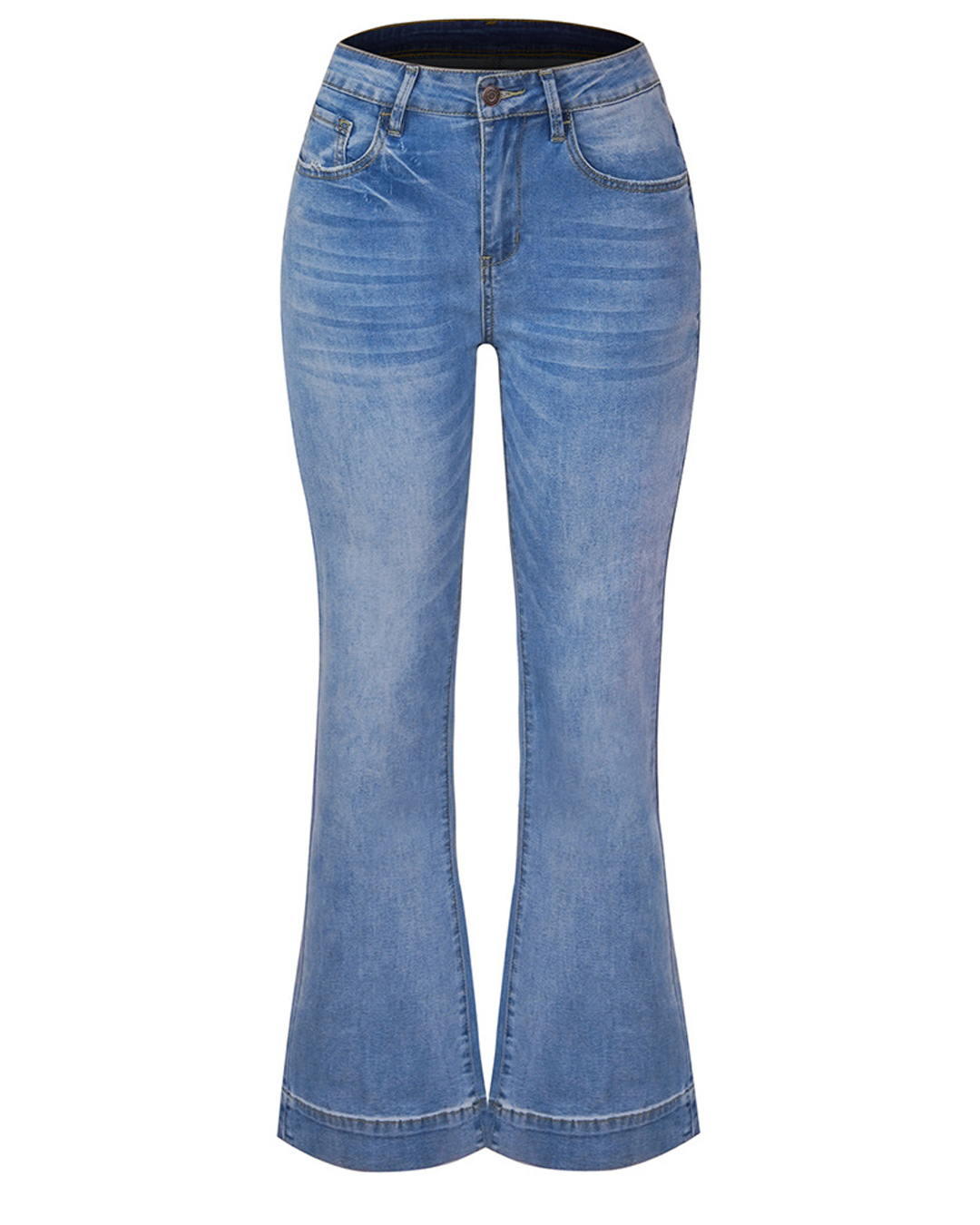 Classic Mid-Rise Flare Jeans