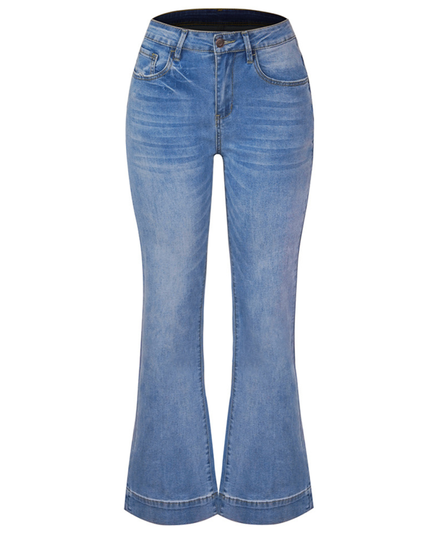 Classic Mid-Rise Flare Jeans
