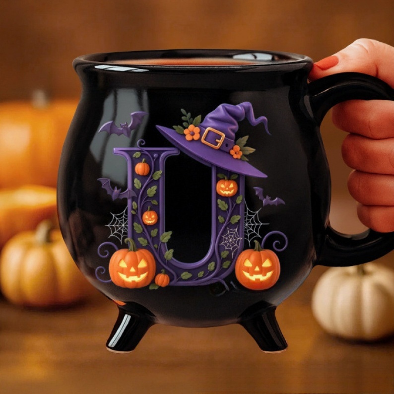 Custom Ceramic Cauldron Coffee Mug