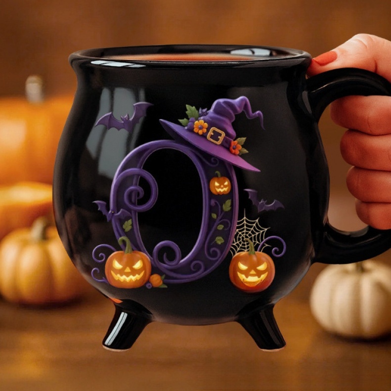 Custom Ceramic Cauldron Coffee Mug