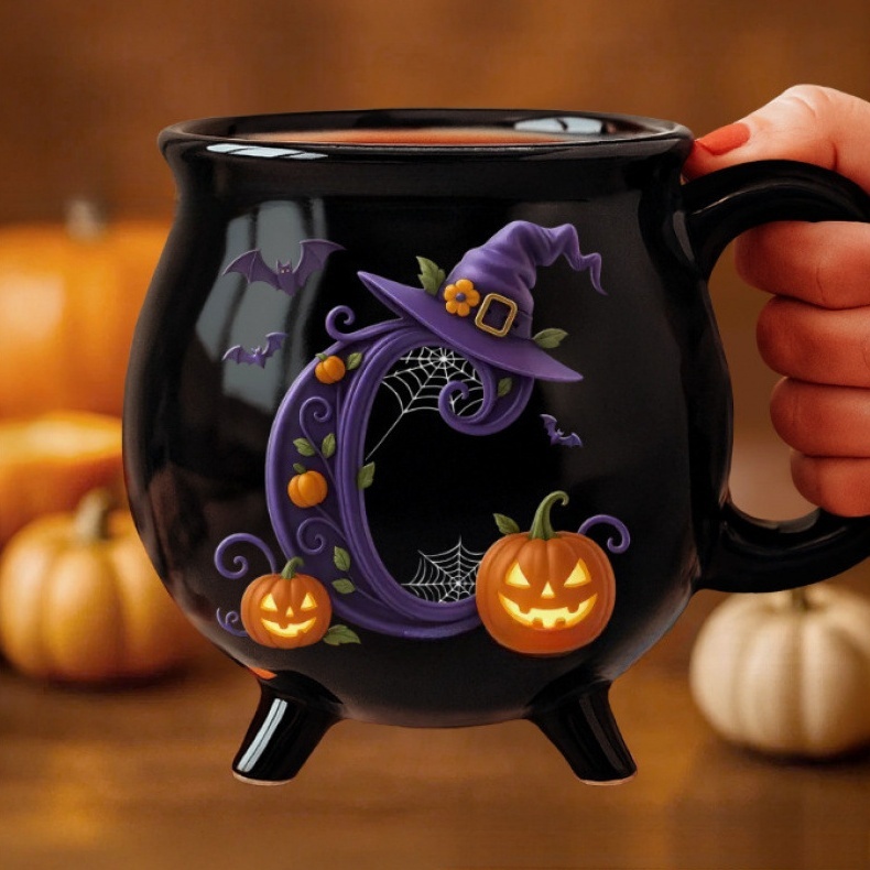 Custom Ceramic Cauldron Coffee Mug