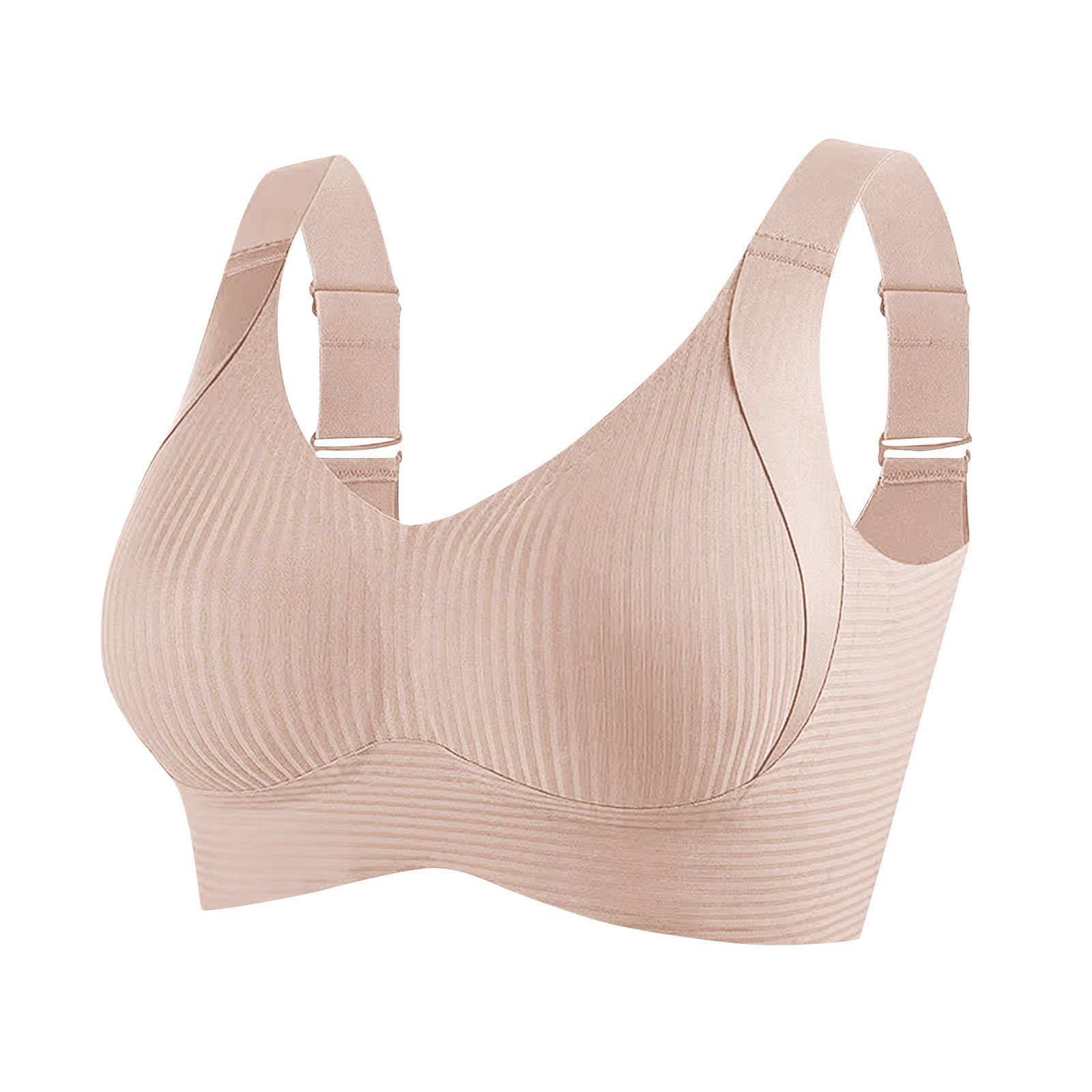 🎁time-limited offer！Buy 1 Get 2 Packs💕Women's Ribbed Push Up Adjustable Wireless Bra