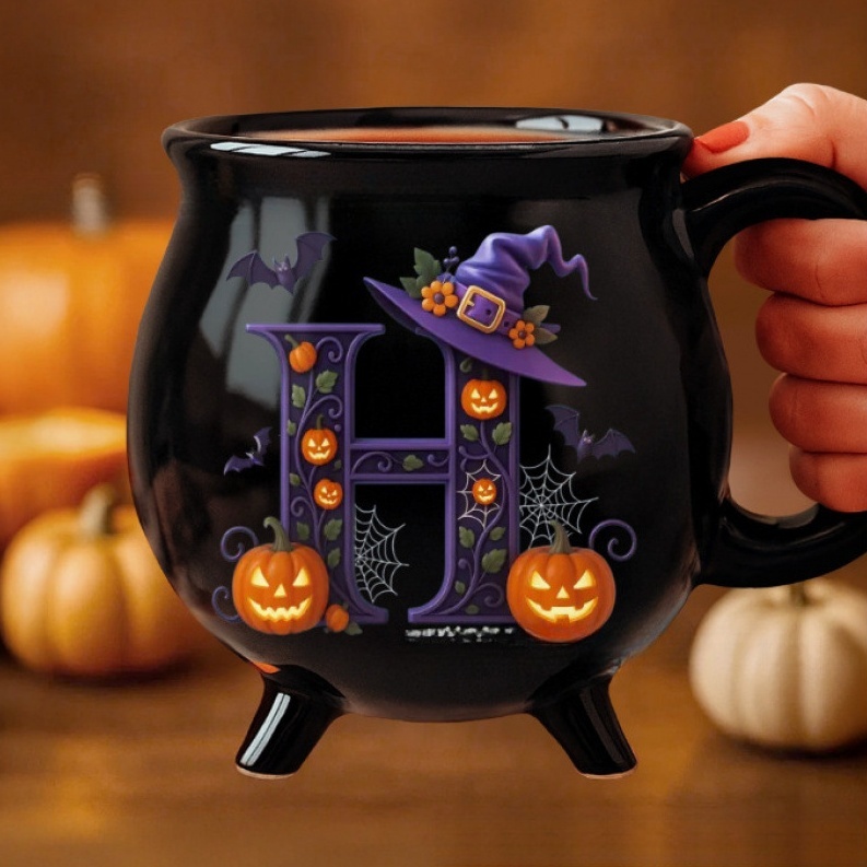 Custom Ceramic Cauldron Coffee Mug