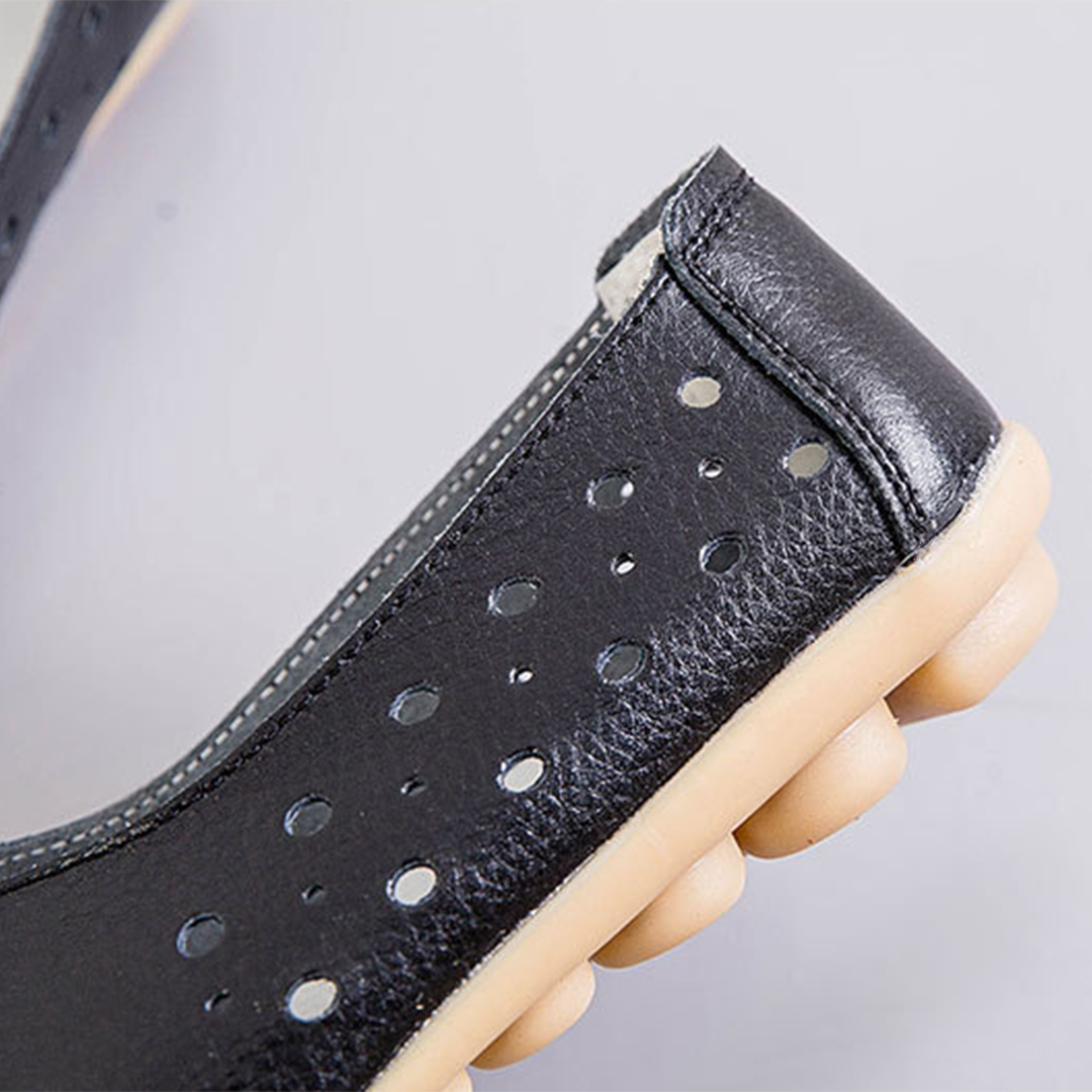 Comfyfleek Wide Toe Box & Wide Size Leather Moccasin - Basic Colors