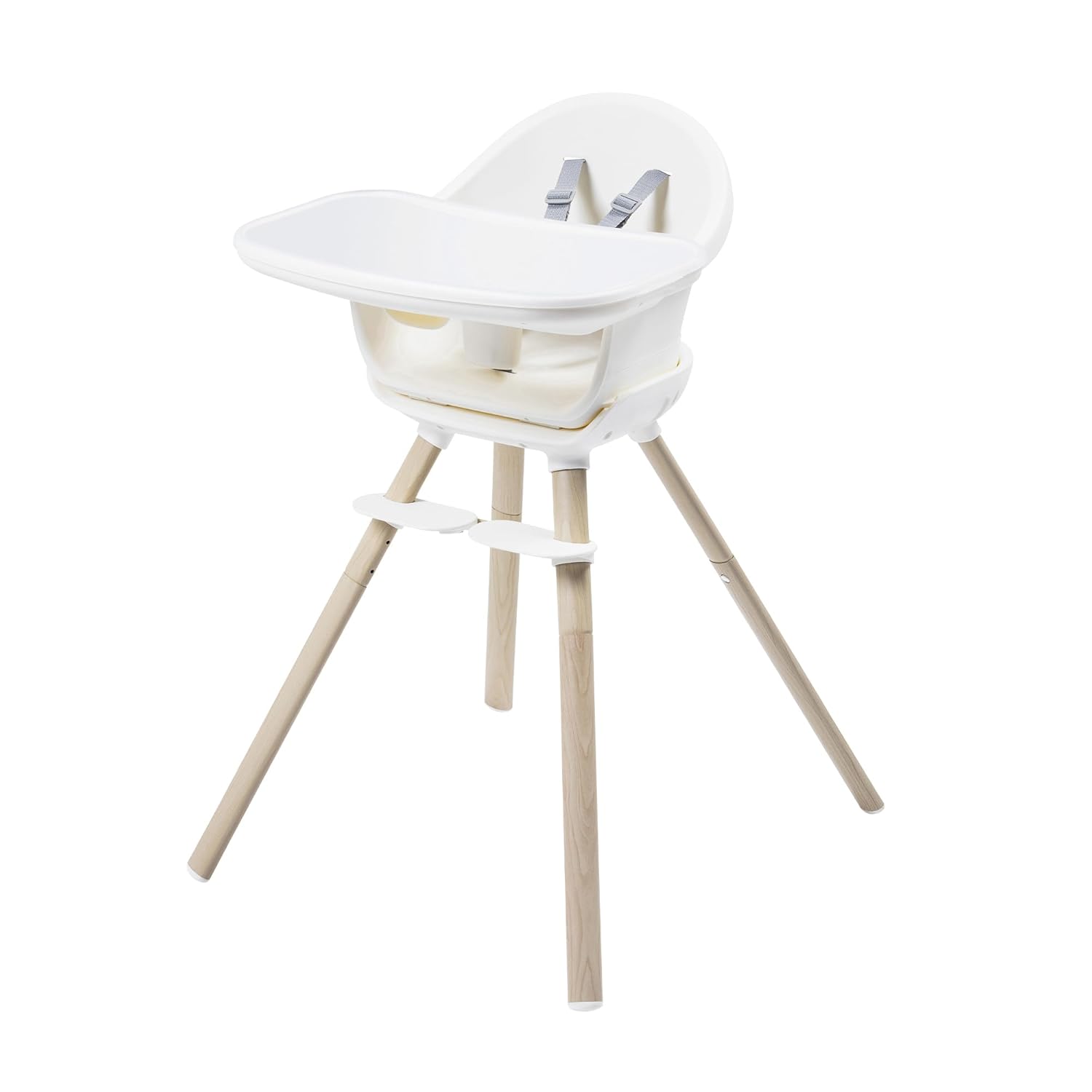 CLICKFUSION Moa 4-in-1 Kinderhochstuhl mitwachsend, 6 Mon–7 Jahre, 0–25kg, verstellbarer Hochstuhl Baby, in eine Sitzerhöhung, einen Hocker und einen kleinen Tisch mit Sitz verwandelbar, Beyond White