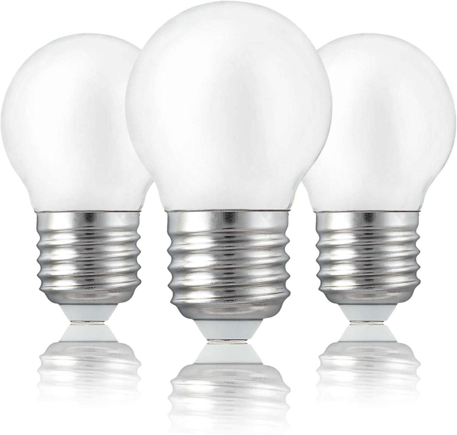 CLICKFUSION 3er Set 25 Watt Glühbirne E27 mit 250 Lumen, Glühbirne E27 warmweiß mit 2700 Kelvin, Glühbirne E27 Milchglas, Leuchtmittel Ersatz für Glühbirne E27 25 Watt 209204