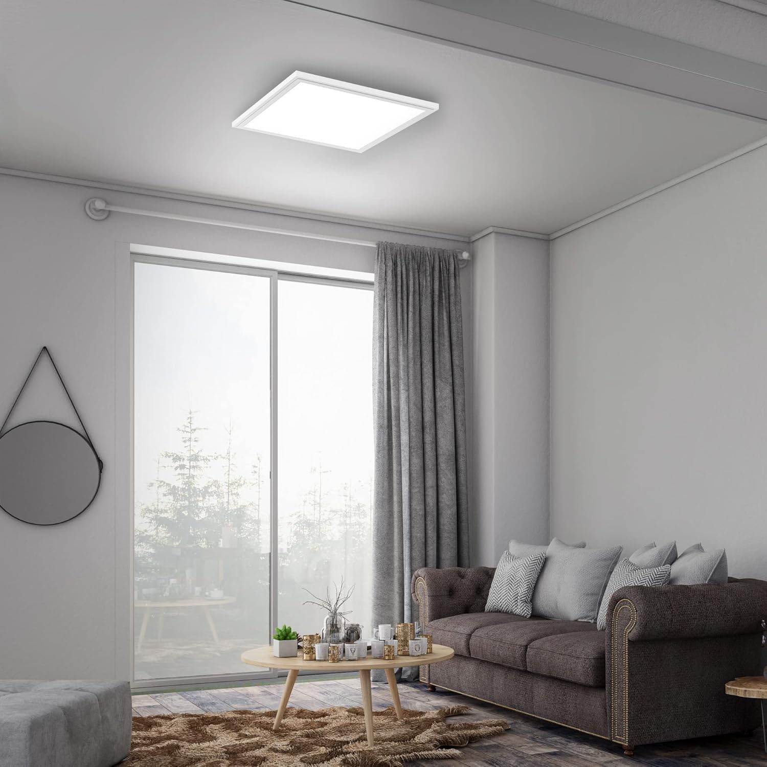 CLICKFUSION Leuchten LED Ceiling Light Panel, LED Living Room Lamp, Ceiling Lamp, Ceiling Spotlight