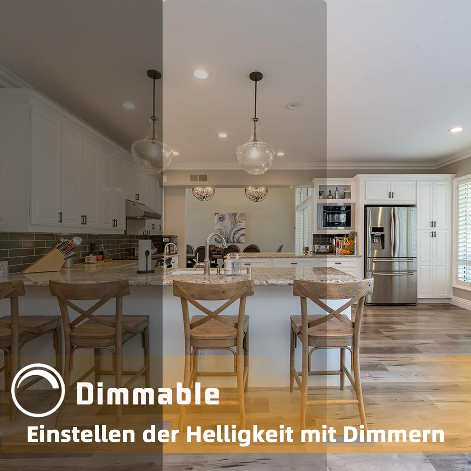 CLICKFUSION E27 LED Vintage Dimmbar Edison Glühbirne E27 5W(Erstezt 50) Retro LED Lampe Golden Warmweiss 2700K Filament ST64, Ideal für Nostalgie und Retro Beleuchtung im Haus Café Bar usw- 6 Stück