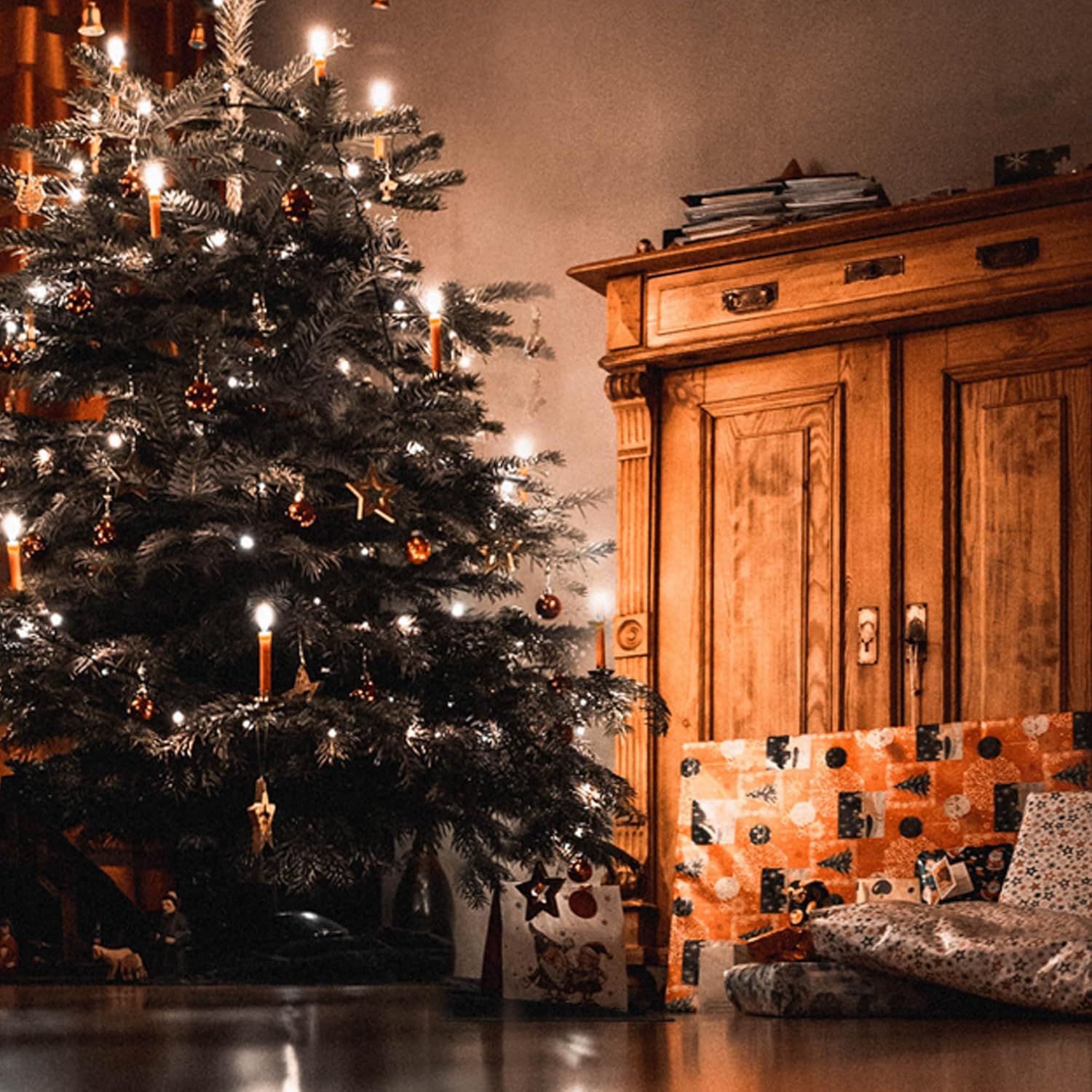 CLICKFUSION C7 LED Birne E14 Edison Glühbirne 0.5W Filament Nachtlampe ersatz 5 W Glühlampen,2200K Warmweiß Vintage Glühbirnen für Weihnachten Dekorative,Nicht Dimmbar,5 Stücke