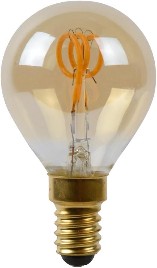 CLICKFUSION LED Bulb - Glühfadenlampe - Ø 4,5 cm - LED Dim. - E14 - 1x3W 2200K - Amber [Energieklasse G]