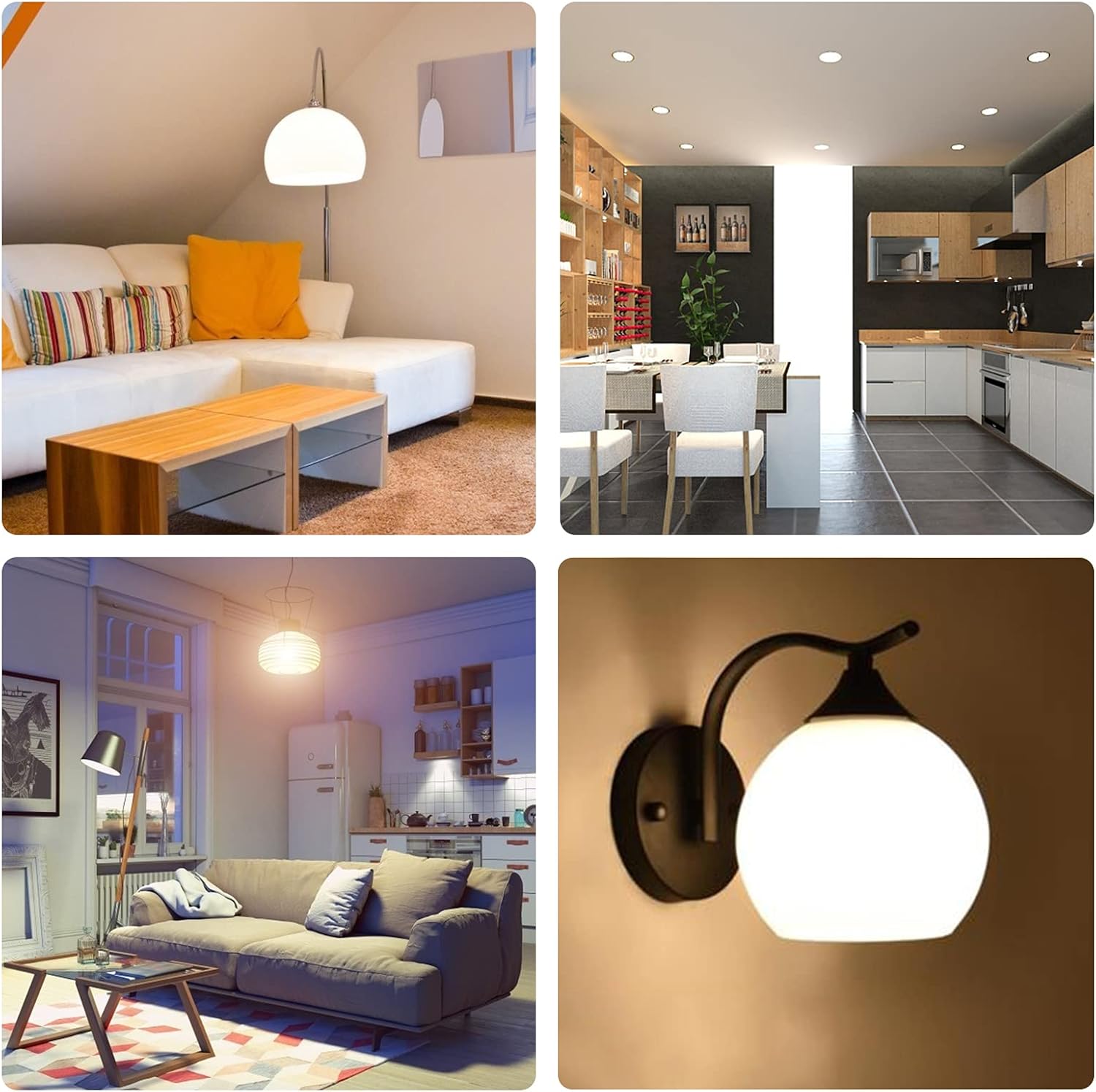 CLICKFUSION LED-Reflektor R63 E27 7W Warmweiß 2700K, 665LM mit 120° Abstrahlwinkel, Ersatz Halogenstrahler E27 60W, AC 220V, R63 LED Reflektorlampen für Deckenstrahler, Nicht Dimmbar, 6er-Set