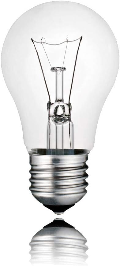 CLICKFUSION 10 Stück Birnenlampe Standard klar E27 60W warmweiß dimmbar 230V