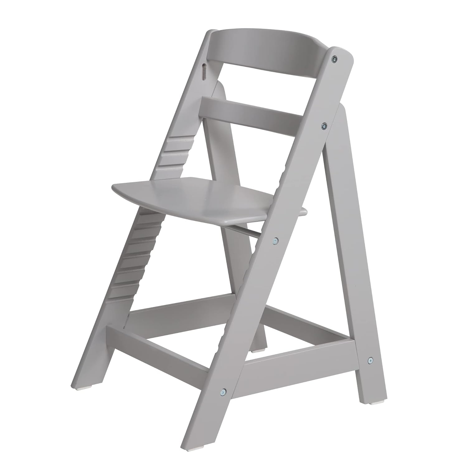 CLICKFUSION Treppenhochstuhl Sit Up III - Mitwachsender Baby Hochstuhl - ab 6 Monaten - Kinderhochstuhl aus Holz taupe - Stuhl bis 50 kg belastbar, 1 Stück (1er Pack)