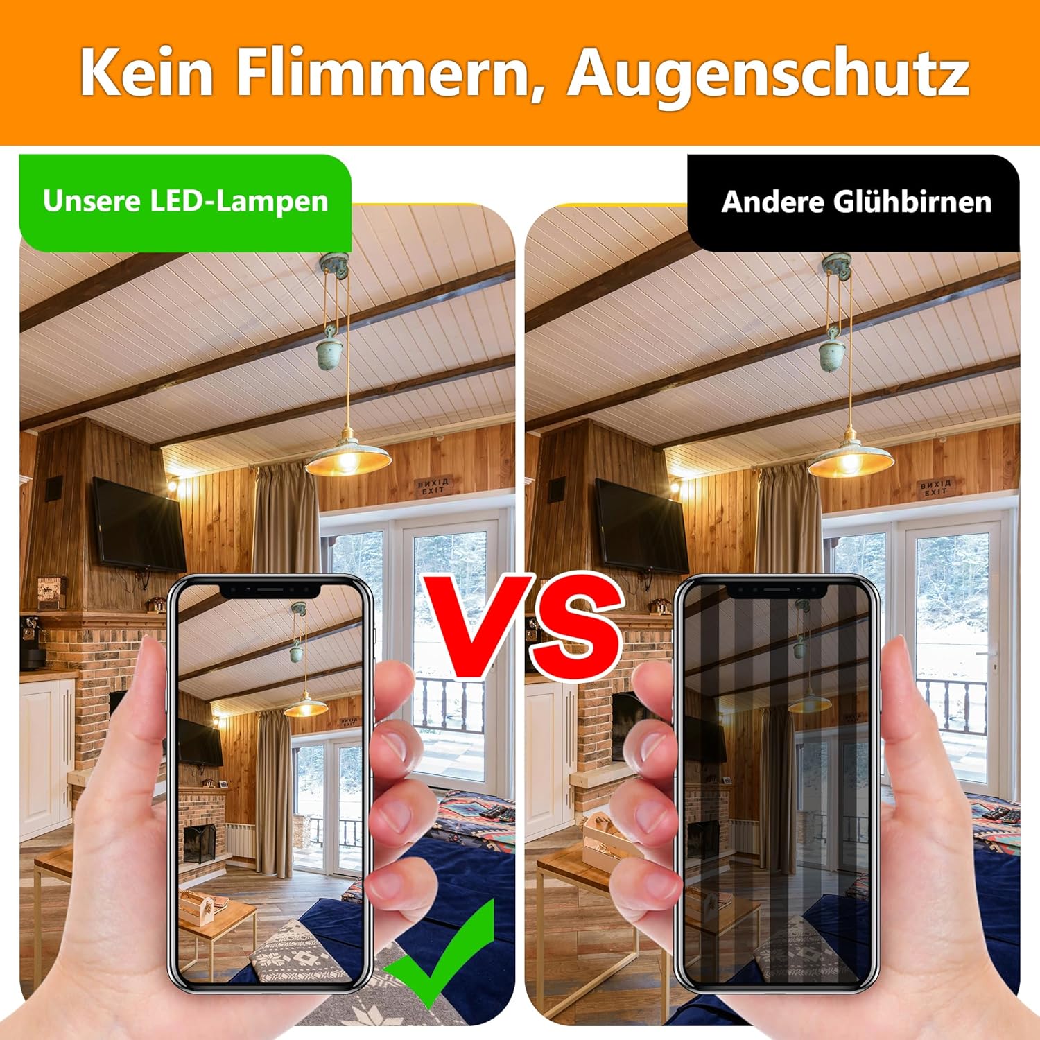 CLICKFUSION G40 E27 LED Edison Vintage Glühlampe Warmweiss 6.5w Ersetzt 60W Mini Globe LED Filament Glühlampen，2700K Warmweiß Retro Kleine Birne für Haus Café Bar