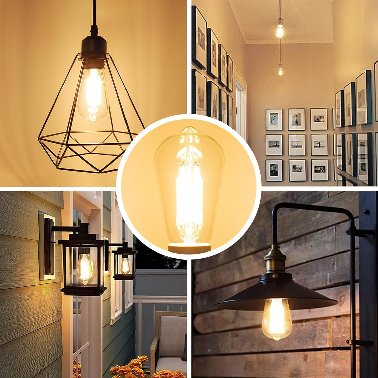 CLICKFUSION Dimmbar E27 LED Warmweiss Glühbirne 100W 2000Lumens 12Watt Vintage Energiesparlampe Ersatz für 120W Glühlampe, 2700K Warmweiß Edison Leuchtmittel für Tägliche Beleuchtung.Kein Flackern,230V,2Stück