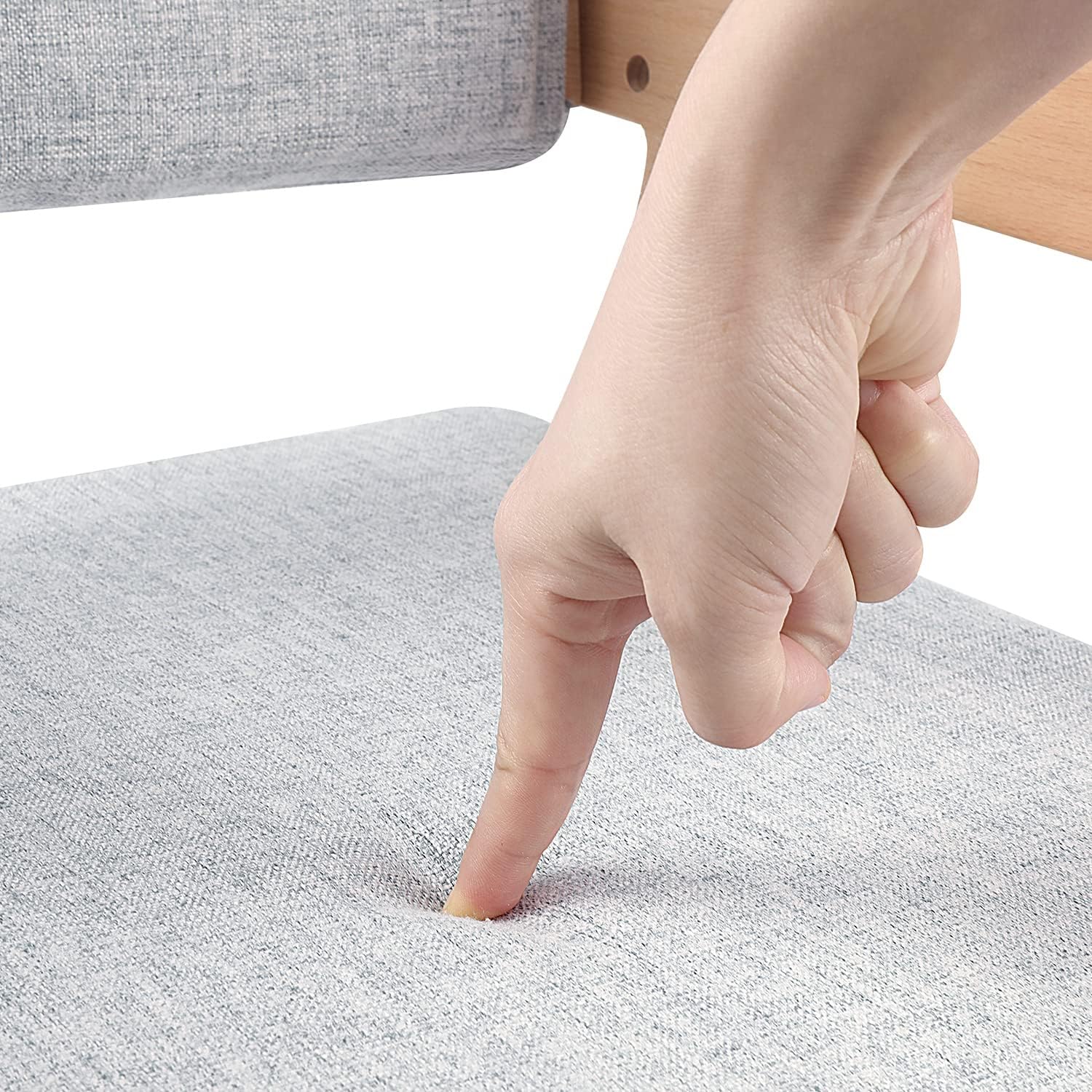 CLICKFUSION Hochstuhl, höhenverstellbarer Holzhochstuhl für kinder von 2 bis 12 Jahren Buchenholz Kinderstuhl, Lehrstuhl, Stabil & Sicher bis 90 kg für Kinder und Erwachsener (Natur)