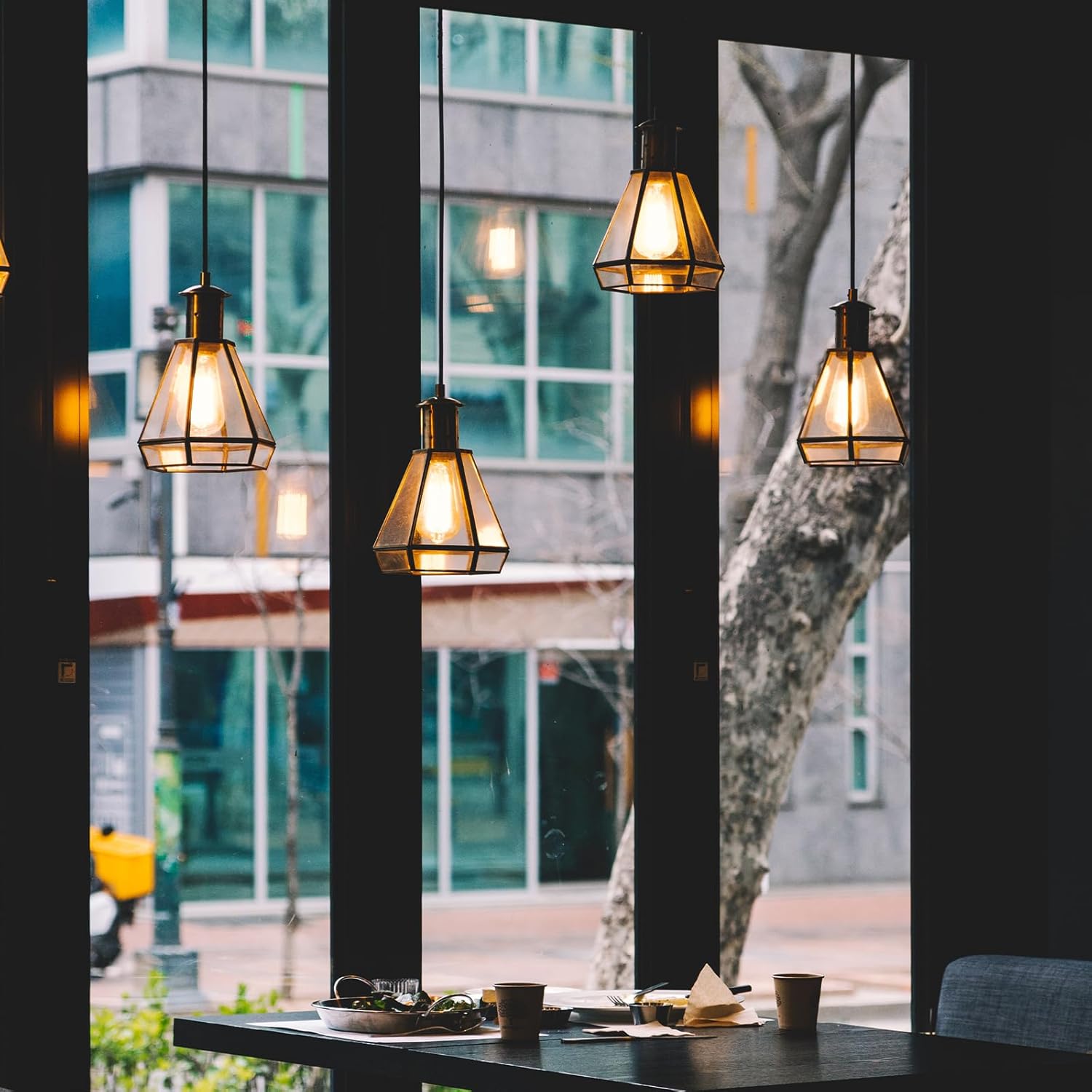 CLICKFUSION E27 LED Vintage Dimmbar Edison Glühbirne E27 5W(Erstezt 50) Retro LED Lampe Golden Warmweiss 2700K Filament ST64, Ideal für Nostalgie und Retro Beleuchtung im Haus Café Bar usw- 6 Stück