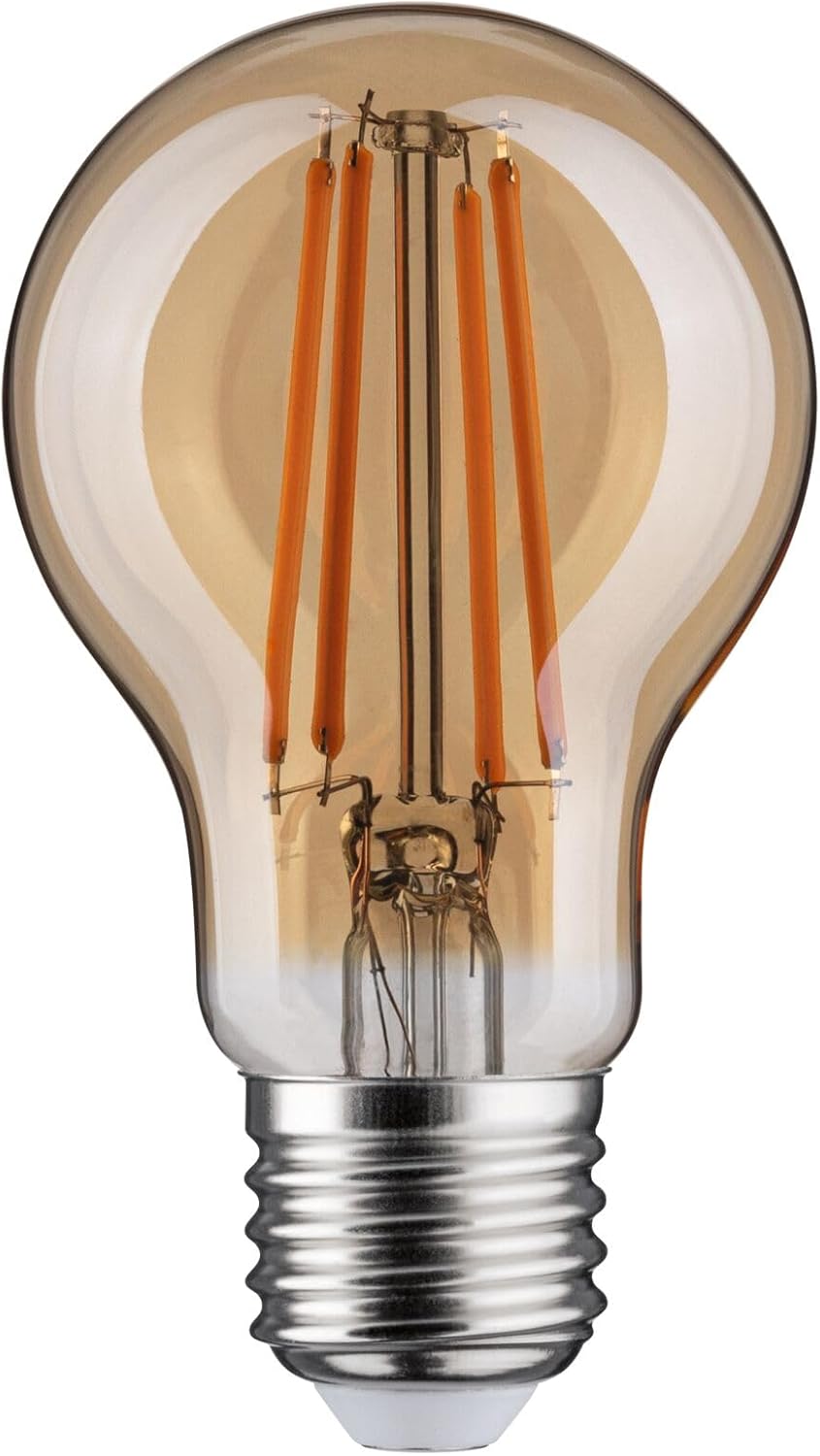 CLICKFUSION 29187 1879 Filament 230V 3-Step-Dim LED Birne E27 470lm 6W 1800K dimmbar Gold Leuchtmittel