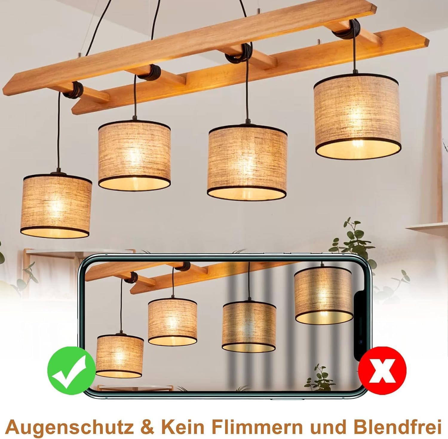 CLICKFUSION 8er pack E27 LED Warmweiss Vintage Glühbirnen - T45 LED Leuchtmittel Lampe E27 Birnen Edison 4W 2700K Energiesparlampe Light Bulbs Glühlampen Filament Retro Glas 360° Abstrahlwinkel