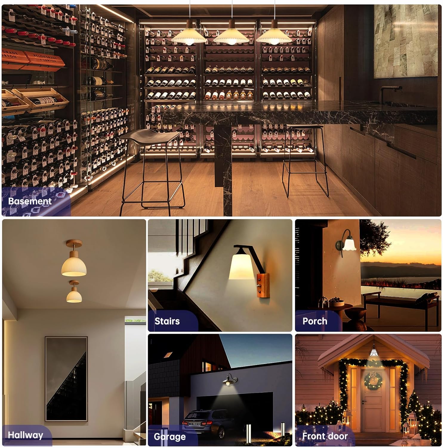 CLICKFUSION 2 Stück E27 LED Lampe mit PIR Bewegungsmelder, 9W E27 LED Glühbirne mit Bewegungsmelder Energiesparlampe Warmweiß 3000K, 120 Grad, E27 Bewegungsmelder Lampe für Treppen Flur Garage