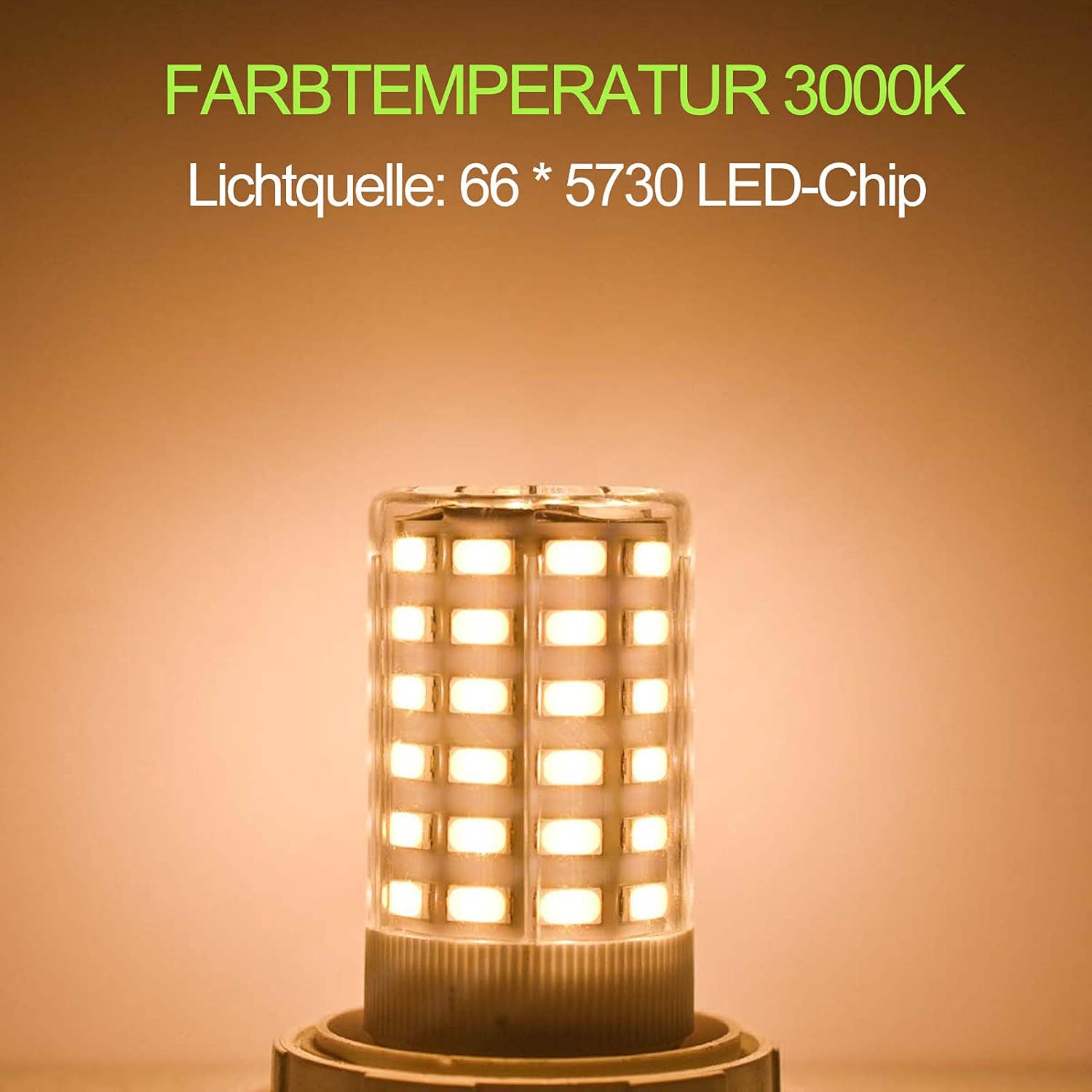 CLICKFUSION E27 Mais Kompakte Bauweise Edison Schrauben 7W Äquivalent zu 60W 70W Glühbirne 950LM Superhelle Warmweiß 3000K AC100V- 265V für Esstischlampe lnnenbeleuchtung Nicht Dimmbar (2er-Pack)[MEHRWEG]