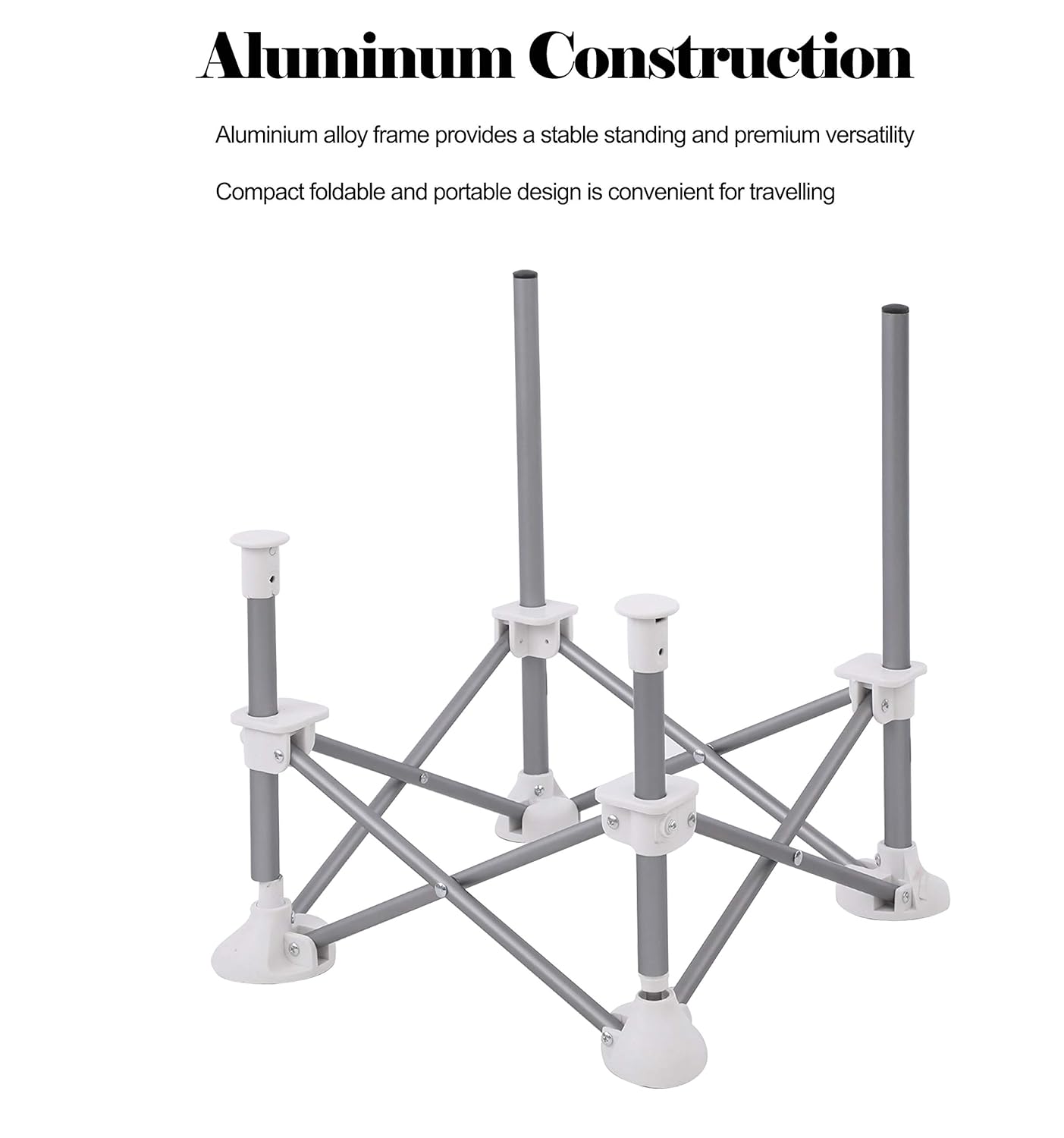 CLICKFUSION Babystuhl Sitzerhöhung| Tragbarer Babysitz Kinderstuhl| Kompaktes Klappbarer Booster Hochstuhl mit Riemen für den Innen- und Außenbereich| Ideal für Camping Strand Rasen (Sitzerhöhung)