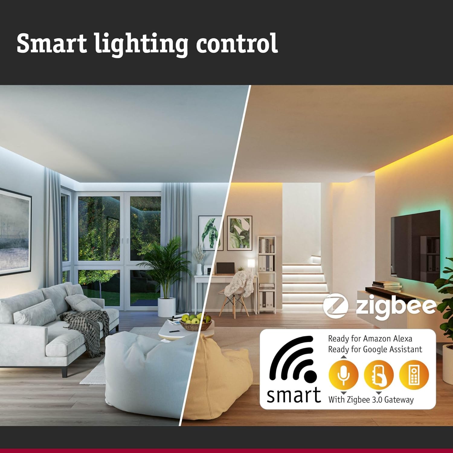 CLICKFUSION 29145 Standard 230V Smart Home Zigbee LED Birne 1055lm 11W RGBW+ dimmbar Matt Leuchtmittel