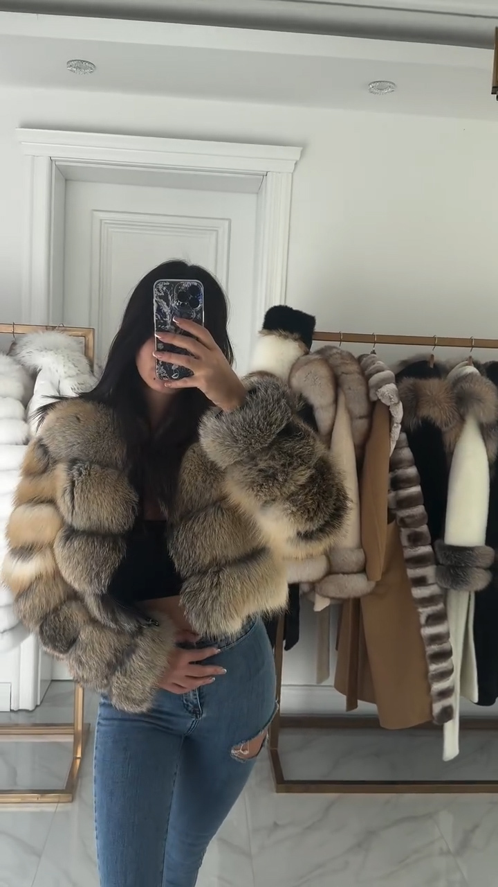 Fox Fur Short Jacket