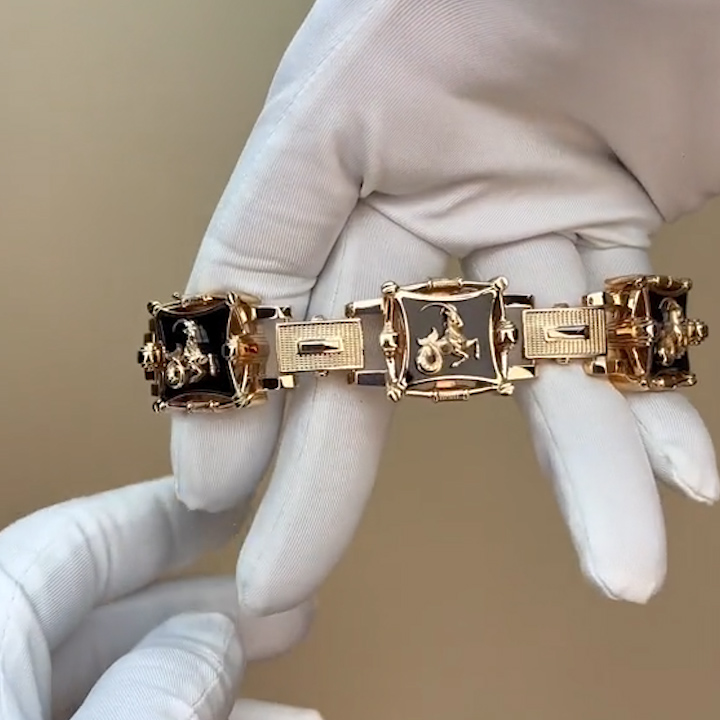 Vintage Scottish 10k Gold Miracles & Healing Bracelet