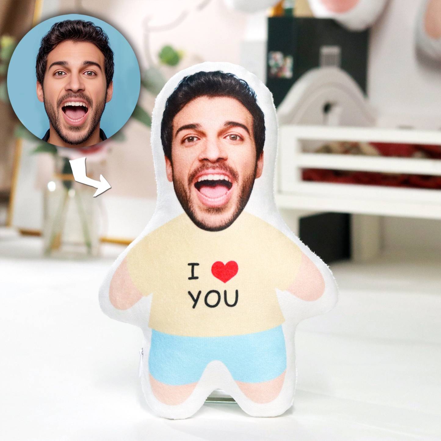 Custom picture pillow,face pillow,head cushion