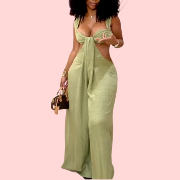 Cutout Wide Leg Jumpsuit