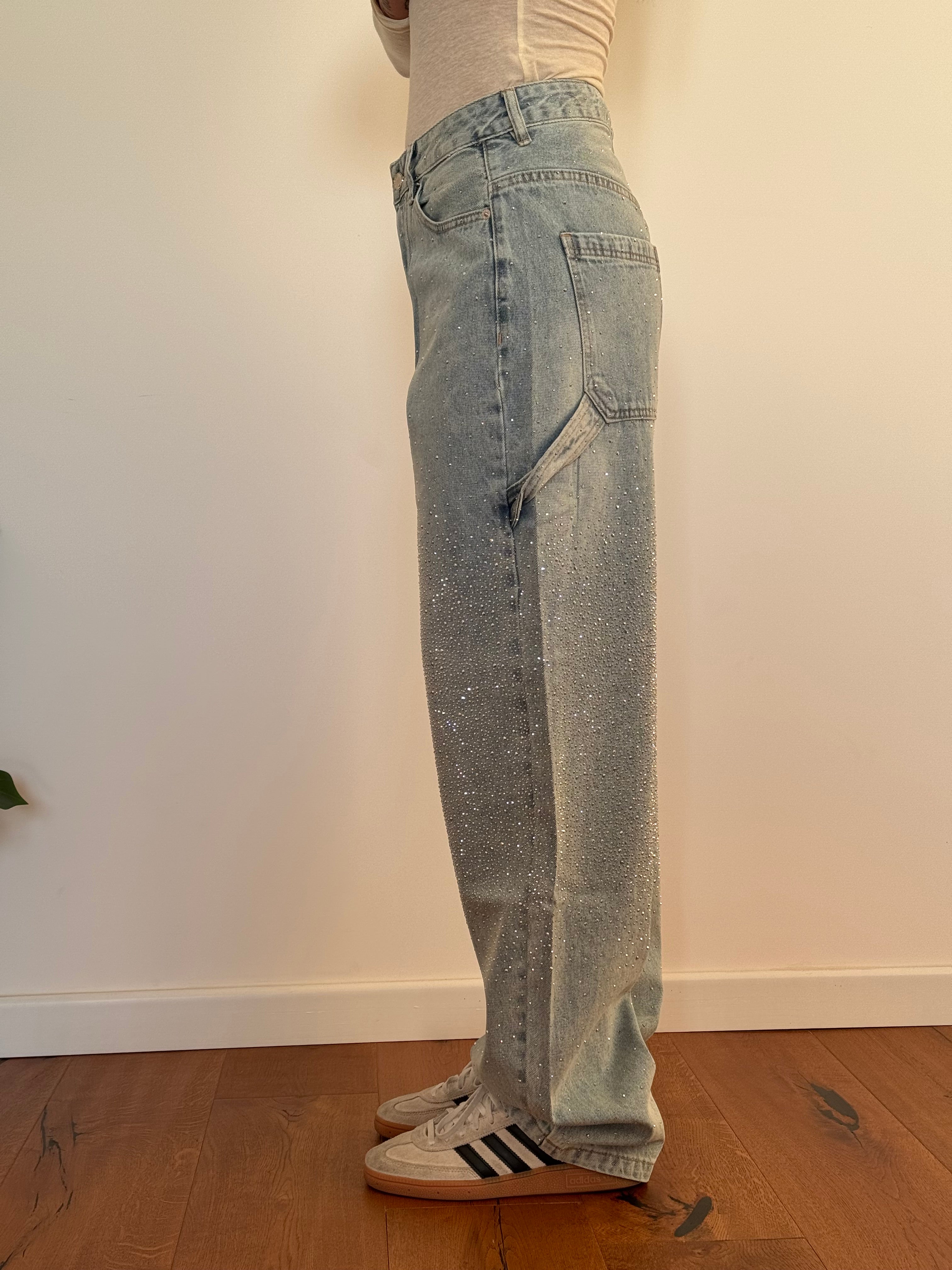 Jeans balloon carpenter shine chiaro