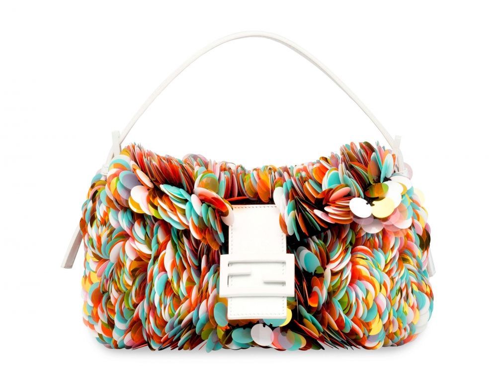 Sequin Maxi Paillettes Cuoio Lucido Baguette