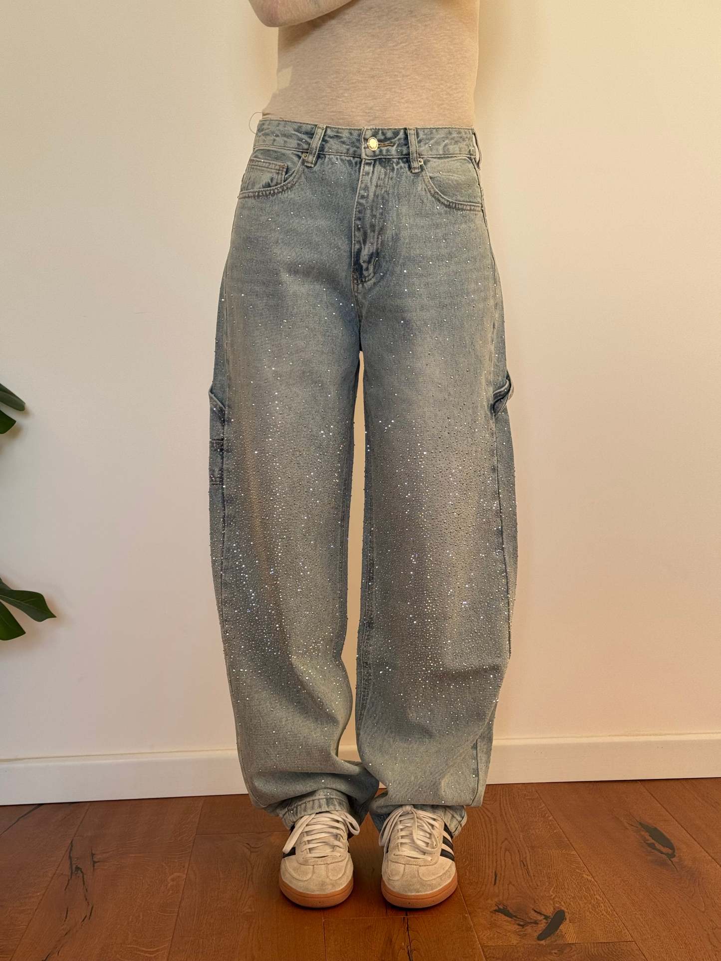 Jeans balloon carpenter shine chiaro