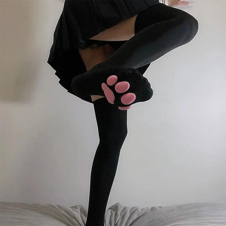 3D Kitty paw stockings