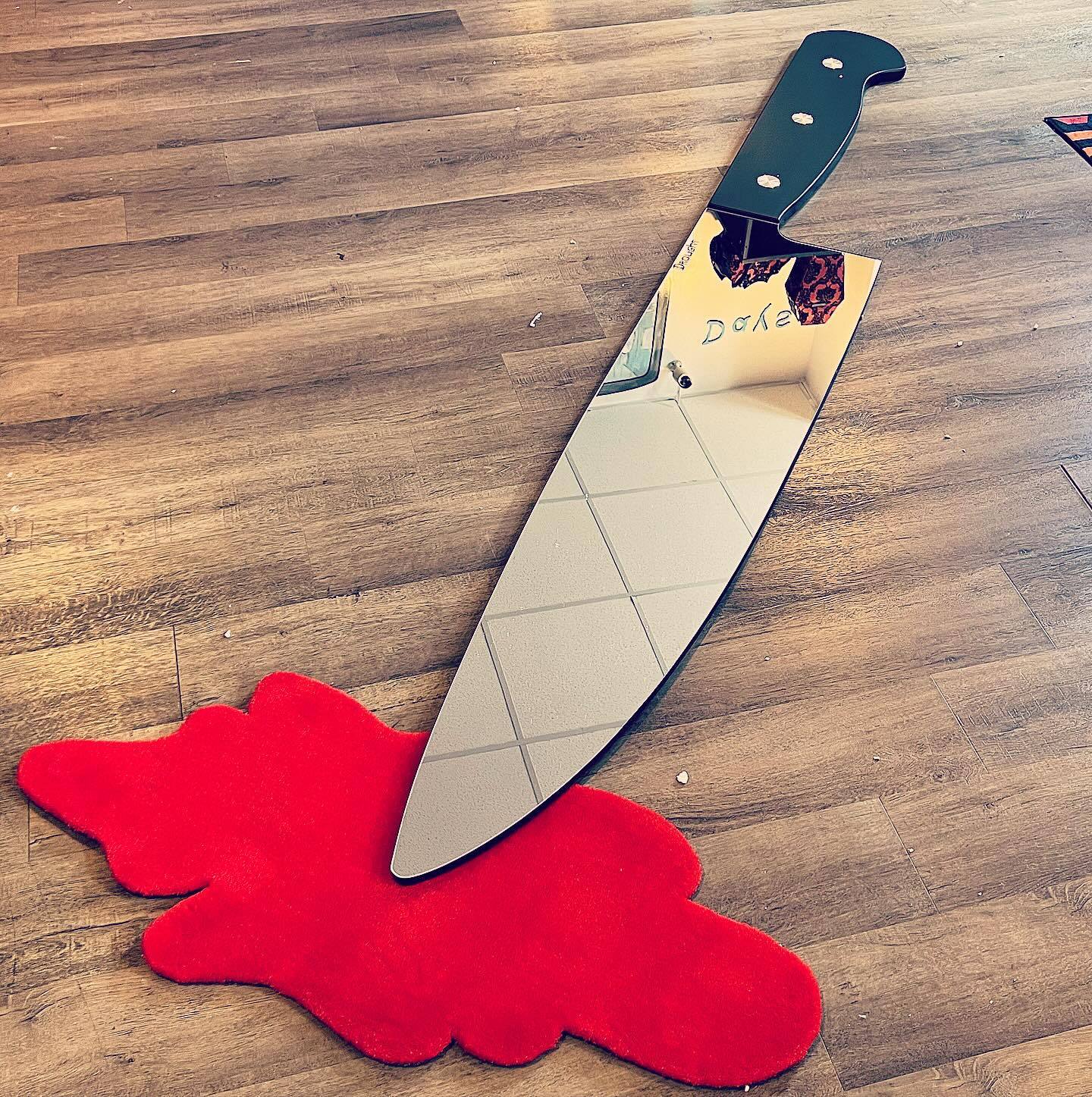 Knife Mirror & Blood Rug