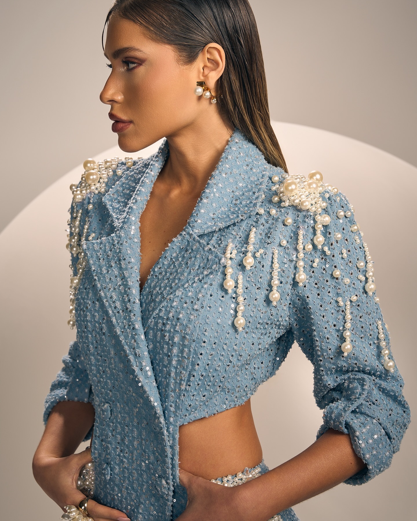 Destroyed denim Blazer 