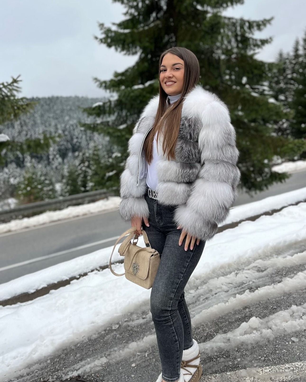 Fox Fur Short Jacket