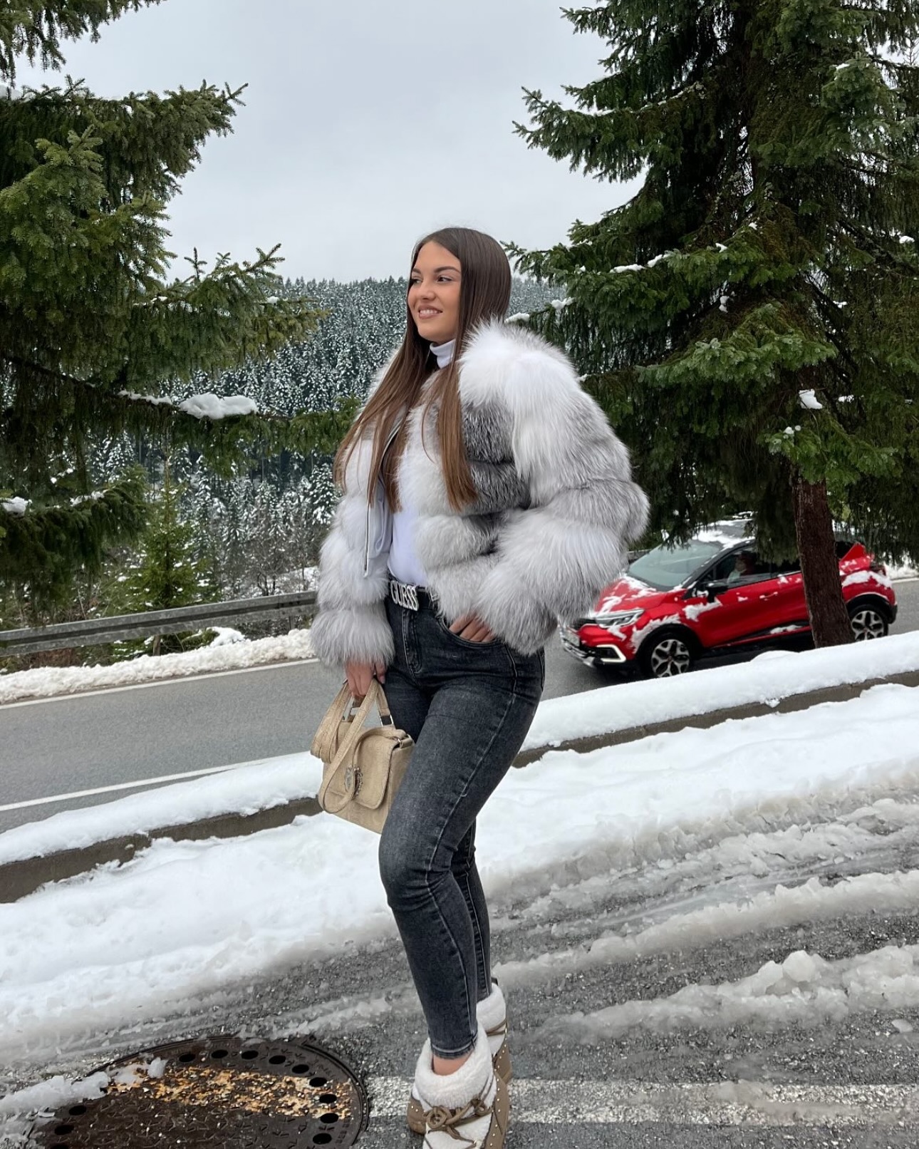 Fox Fur Short Jacket