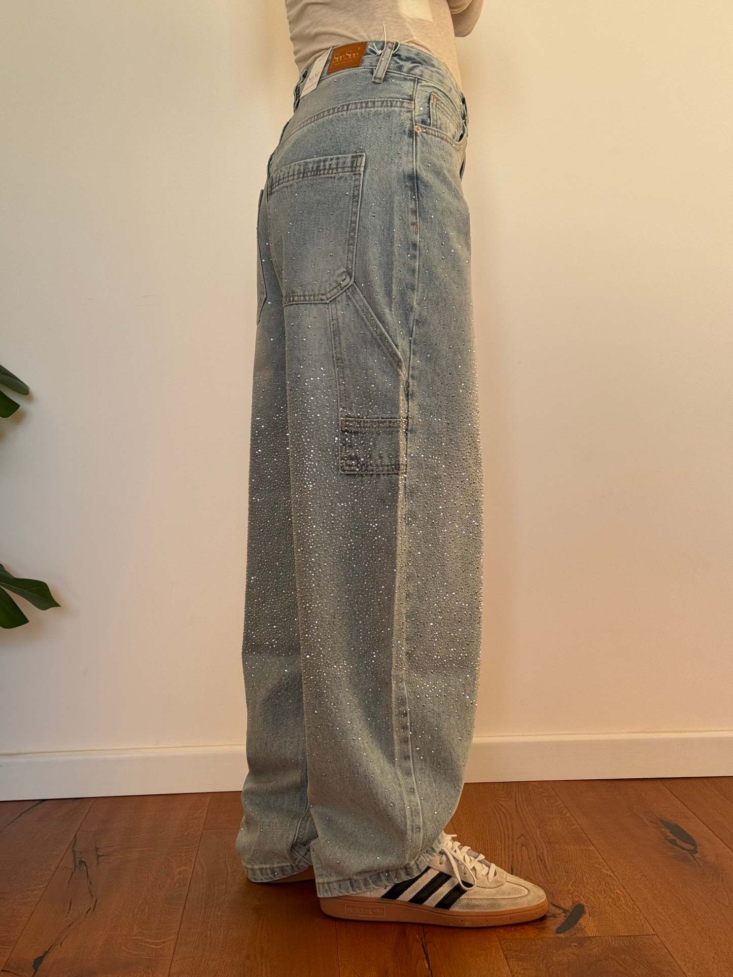Jeans balloon carpenter shine chiaro