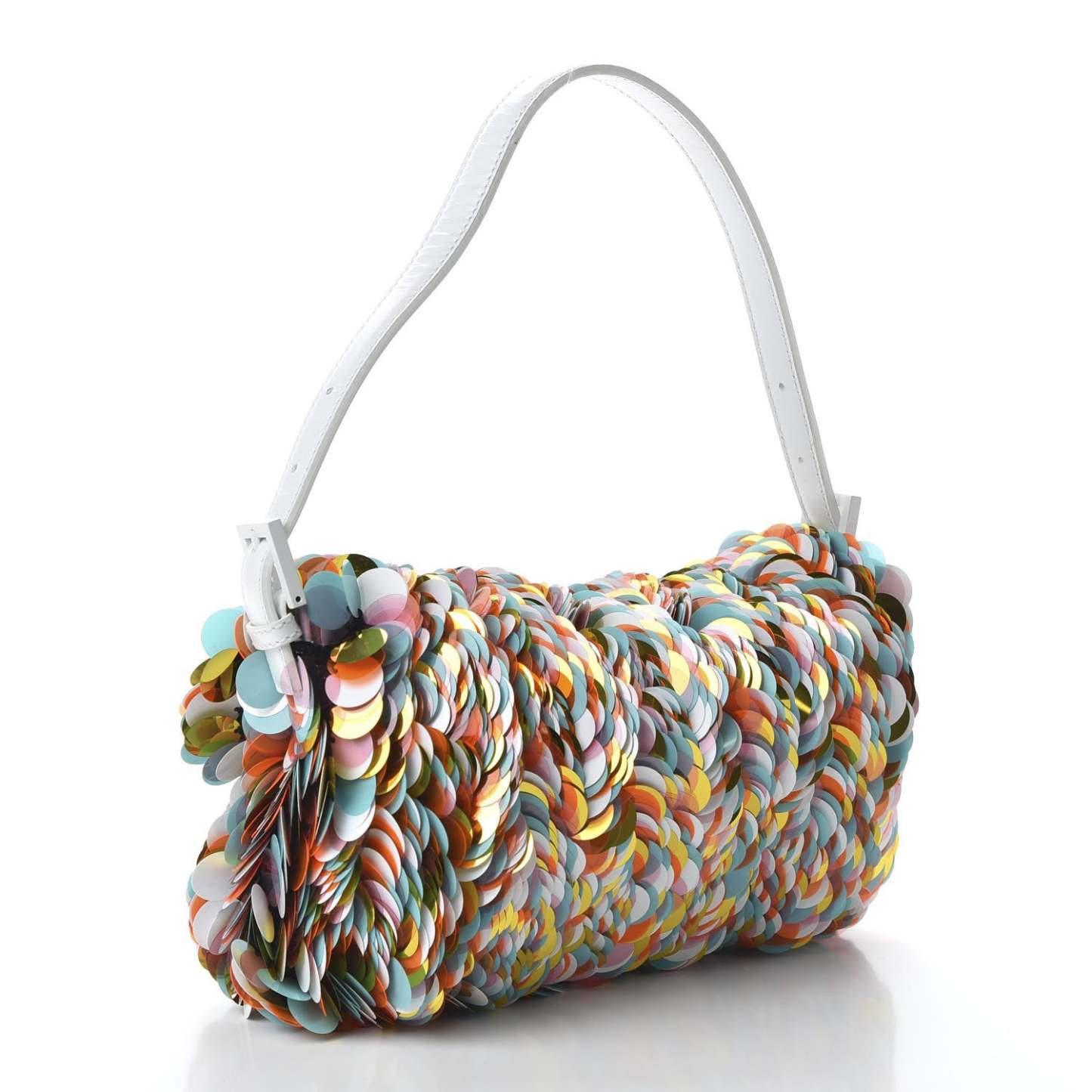 Sequin Maxi Paillettes Cuoio Lucido Baguette