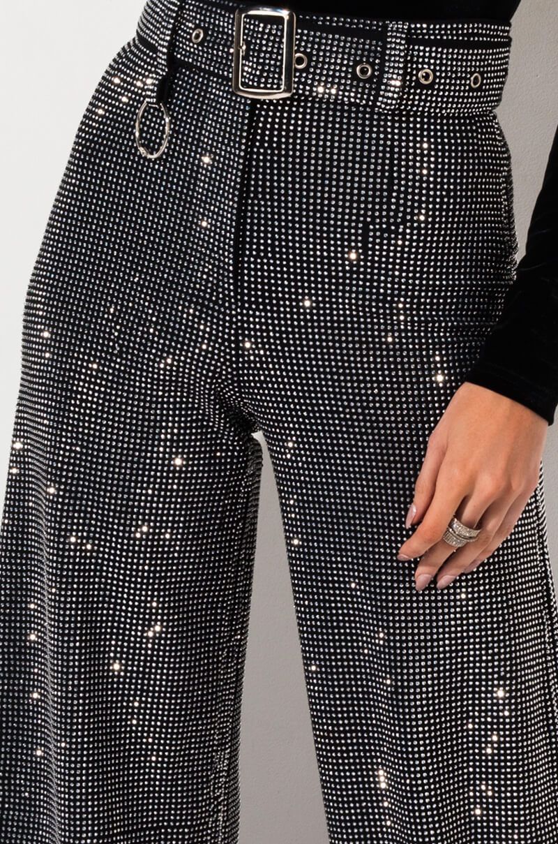 Sparkling Wide Leg Pants