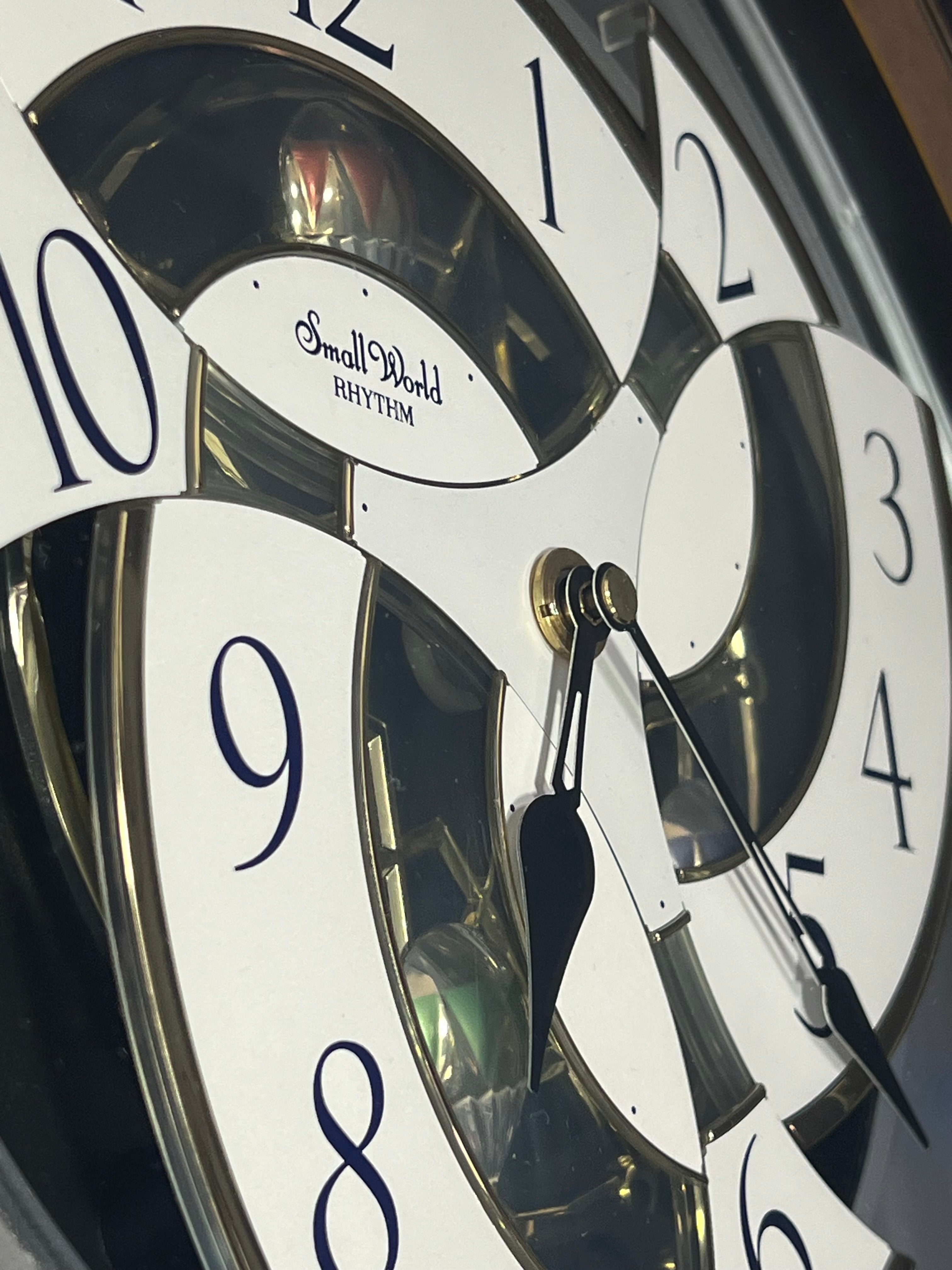 Rhythm “Tri-Cracker” Magic Motion Musical Wall Clock with Moving Dial and Balloons