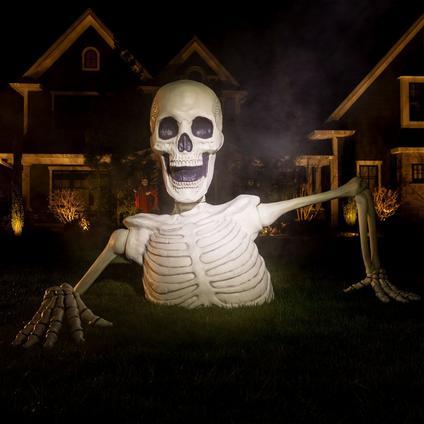 The Groundbreaking Skeleton Plastic Yard Decorating Kit, 5.3ft