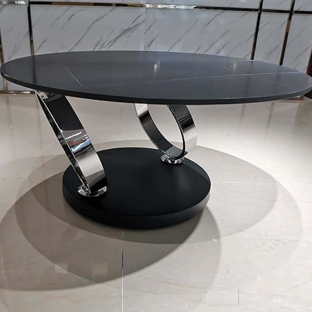 Extendable Ring-Shaped Round Swivel Coffee Table