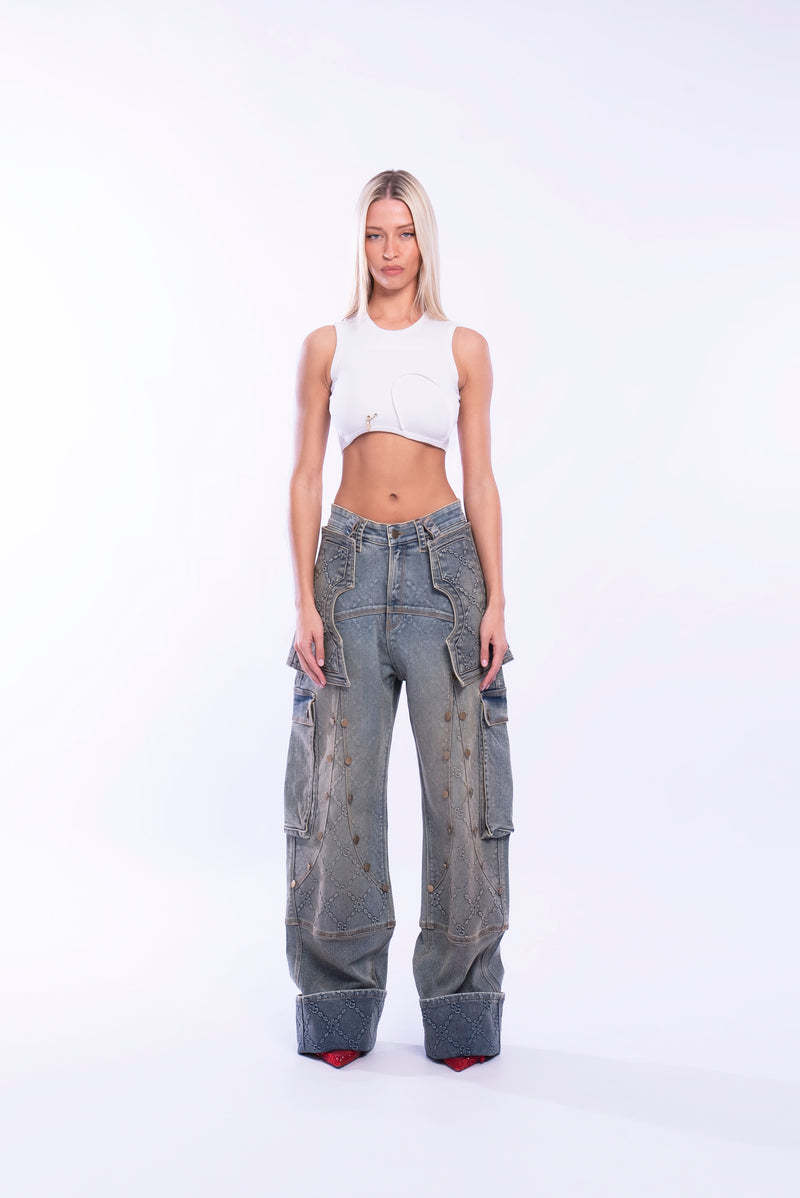 Blue Marine pants/Detachable skirt