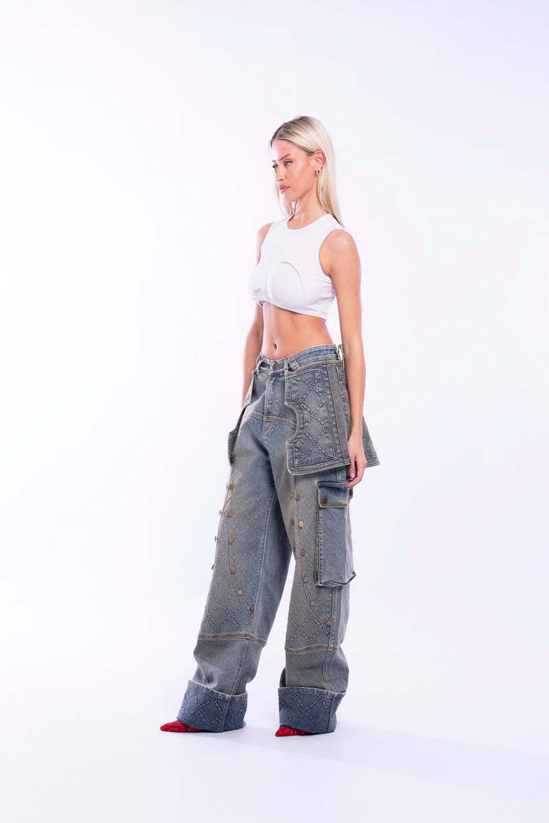 Blue Marine pants/Detachable skirt