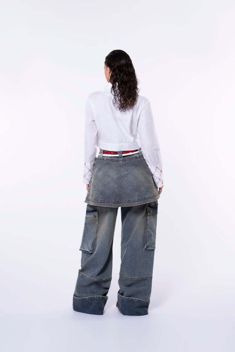 Blue Marine pants/Detachable skirt