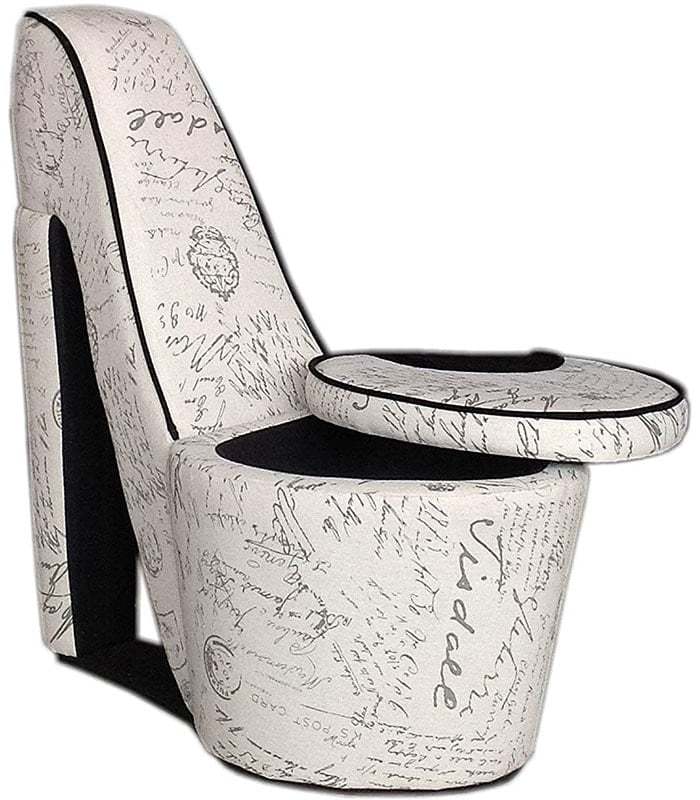 A MID CENTURY HIGH HEEL  SHOE CHAIR