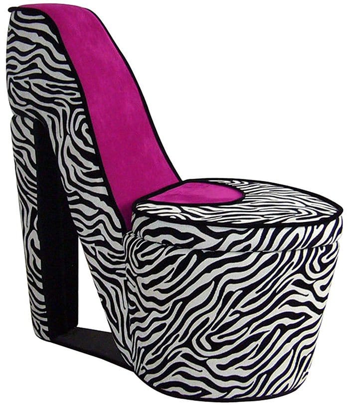 A MID CENTURY HIGH HEEL  SHOE CHAIR